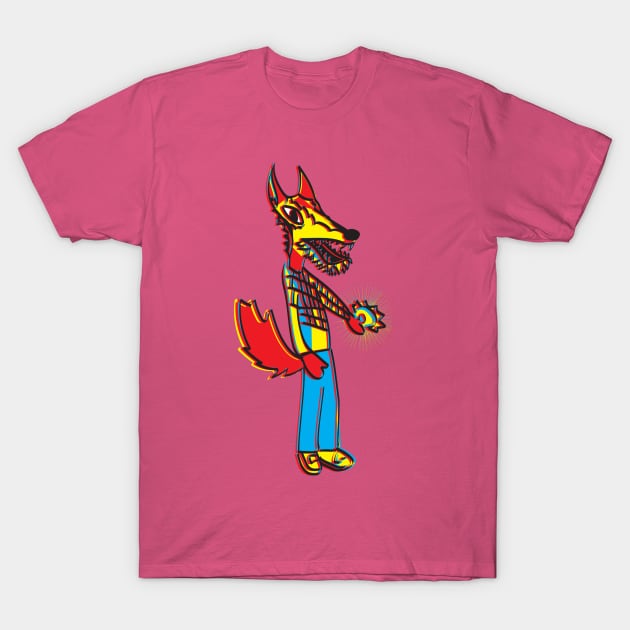 Wolf's face T-Shirt by riomarcos
